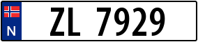 Trailer License Plate